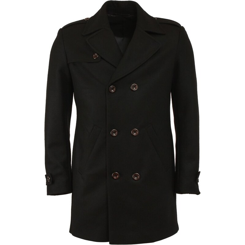 Klasický černý kabát Bertoni