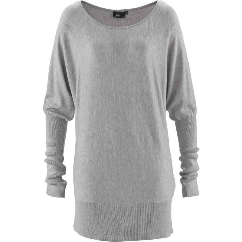 bpc bonprix collection Oversize-Pullover langarm in grau für Damen von bonprix