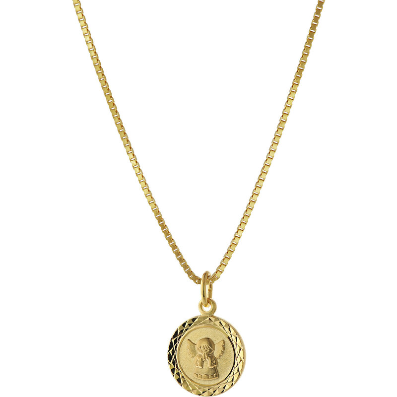 trendor Halskette für Kinder Engel Gold 585 (14 Karat) Vergoldete Kette 75325