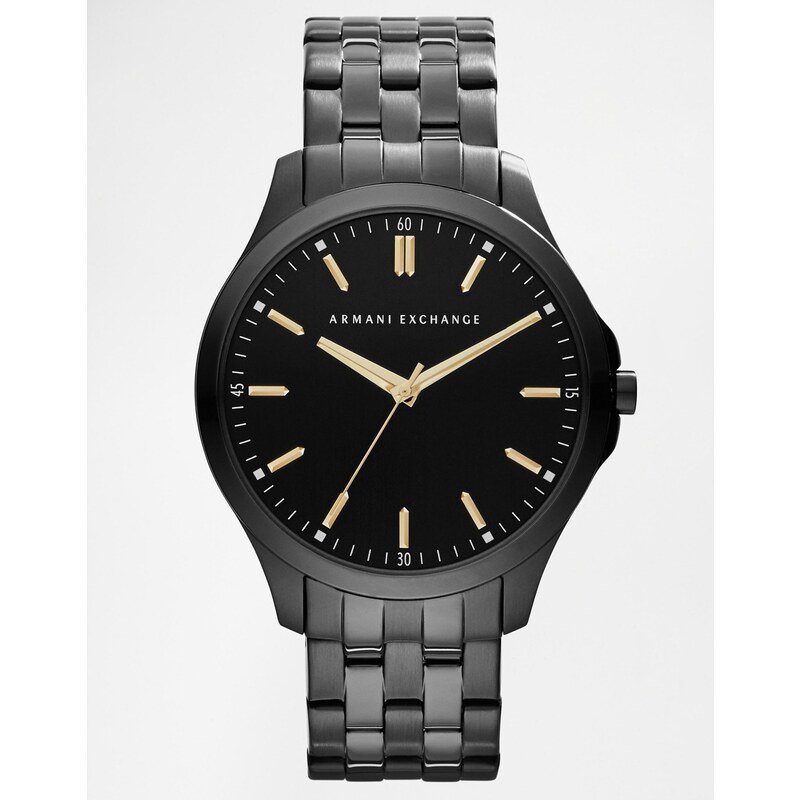 Armani Exchange - AX2144 - Armbanduhr aus schwarzem Edelstahl - Schwarz