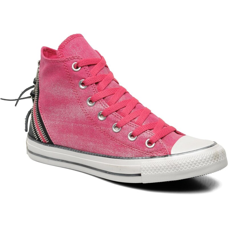 Converse - Chuck Taylor Sparkle Wash Tri Zip HI W - Sneaker für Damen / rosa