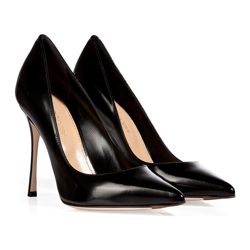 Sergio Rossi Leather Pointed Toe Pumps