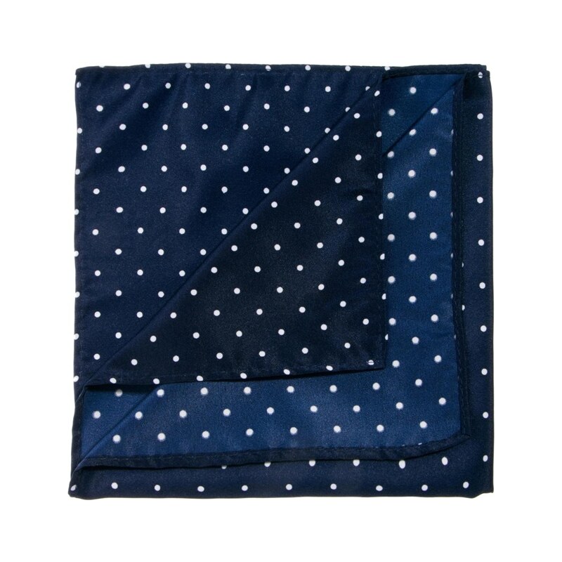 ASOS - Taschentuch mit Punktemuster - Marineblau