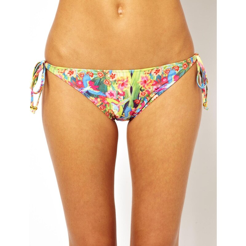 Playful Promises - Tief sitzende Bikinihose mit tropischem Muster - tropisches Muster