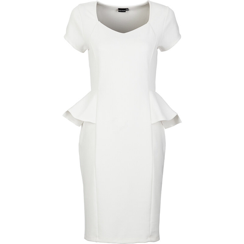BODYFLIRT Kleid/Sommerkleid in weiß von bonprix