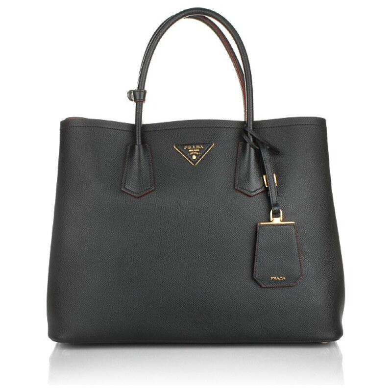 Prada Shopping Bag Saffiano Black Handtaschen