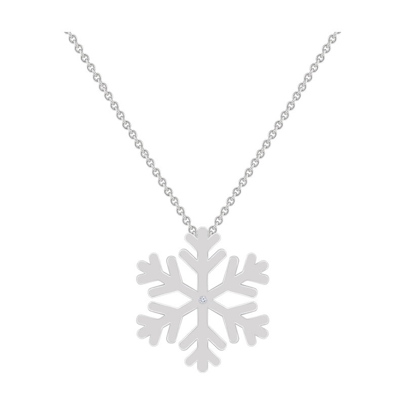 Eppi Goldene Schneeflocke mit Diamant Snowflake