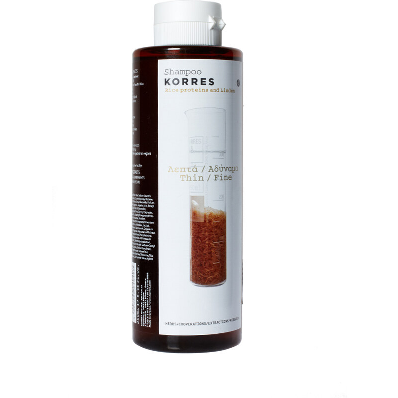 Korres - Reisprotein- und Linden-Shampoo für feines Haar, 250 ml - Transparent