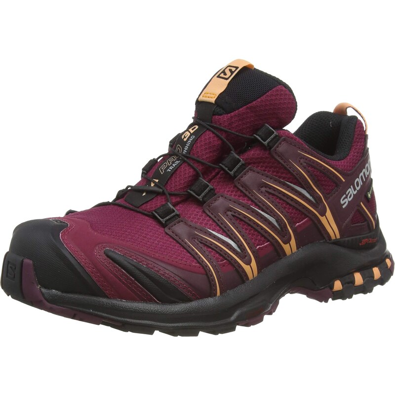 Salomon XA Pro 3D Gore-Tex Damen Trail Running Wasserdichte Schuhe, Stabilität, Grip, Dauerhafter Schutz, Rhododendron, 41 1/3