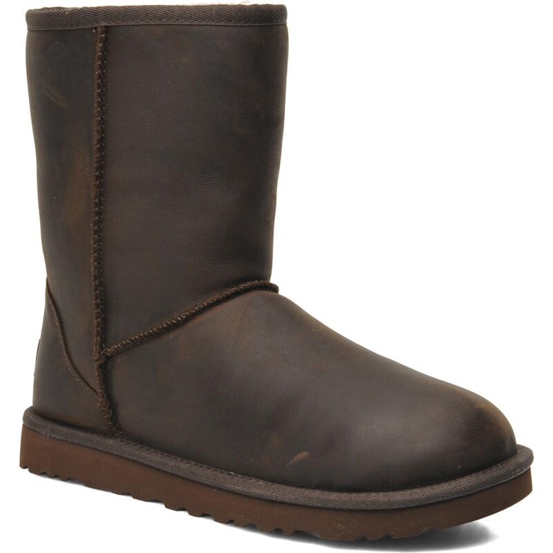 UGG - Classic Short Leather - Stiefeletten & Boots für Damen / braun