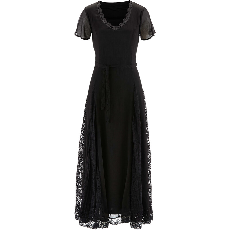 bpc selection Spitzenkleid/Sommerkleid kurzer Arm in schwarz von bonprix