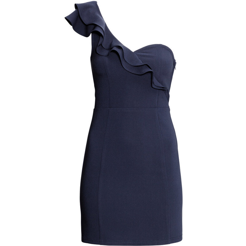 H&M One-Shoulder-Kleid