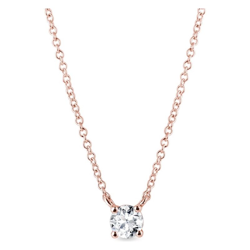 Diamant Halskette in Roségold KLENOTA K0719014