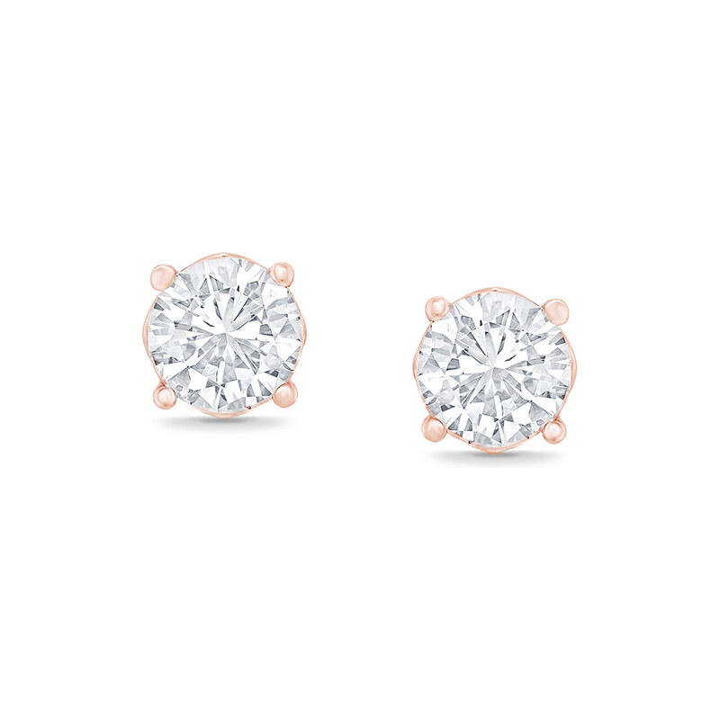 Eppi Ohrringe in Form von Blumen mit seitlichen Diamanten Sandre