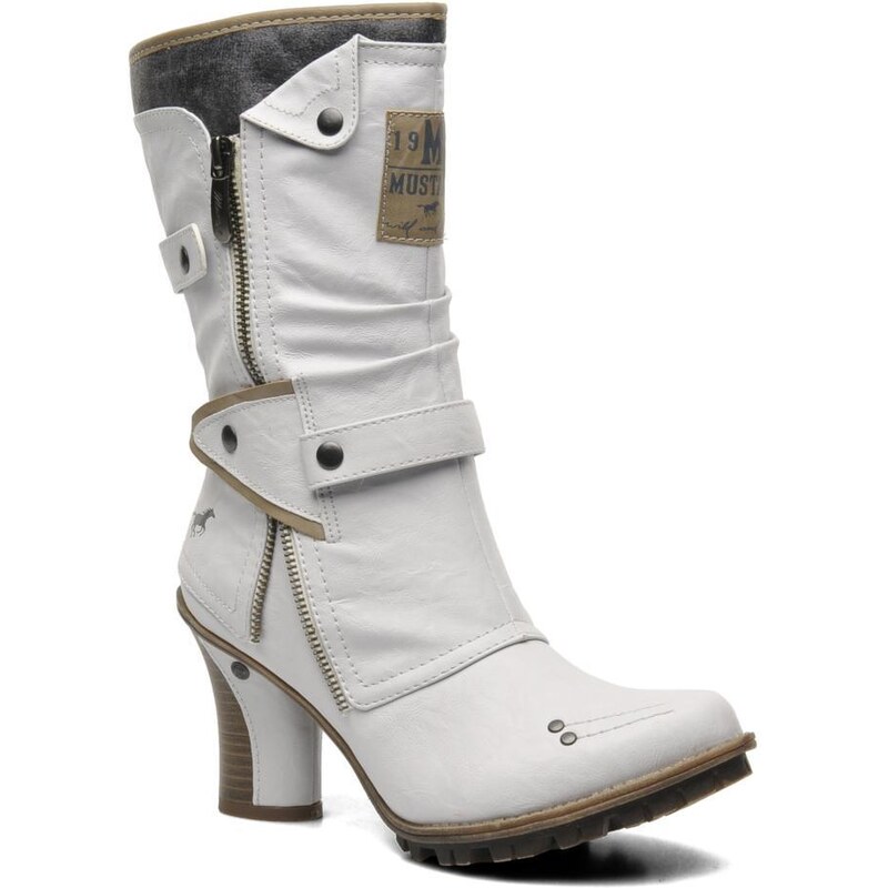 SALE - 20% - Mustang shoes - Lazlo - Stiefeletten & Boots für Damen / weiß