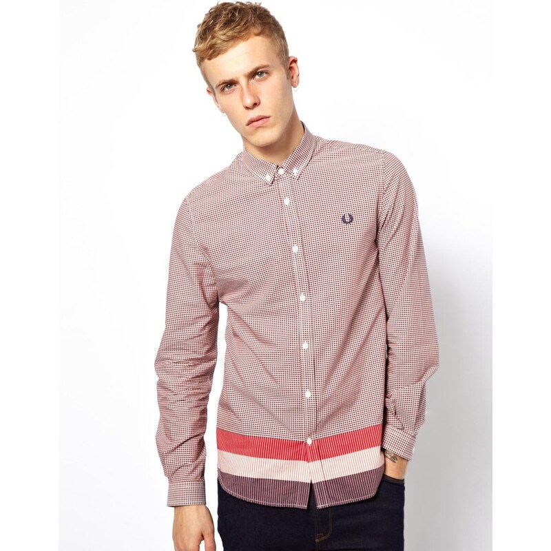 Fred Perry Shirt in Check with Trim