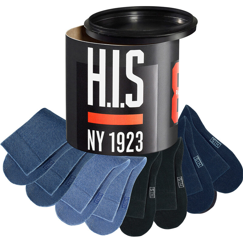 H.I.S Sockendose (8er-Pack) in schwarz von bonprix