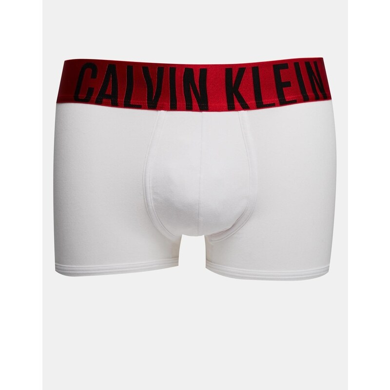 Calvin Klein - Power - Rote Baumwollunterhose - Weiß