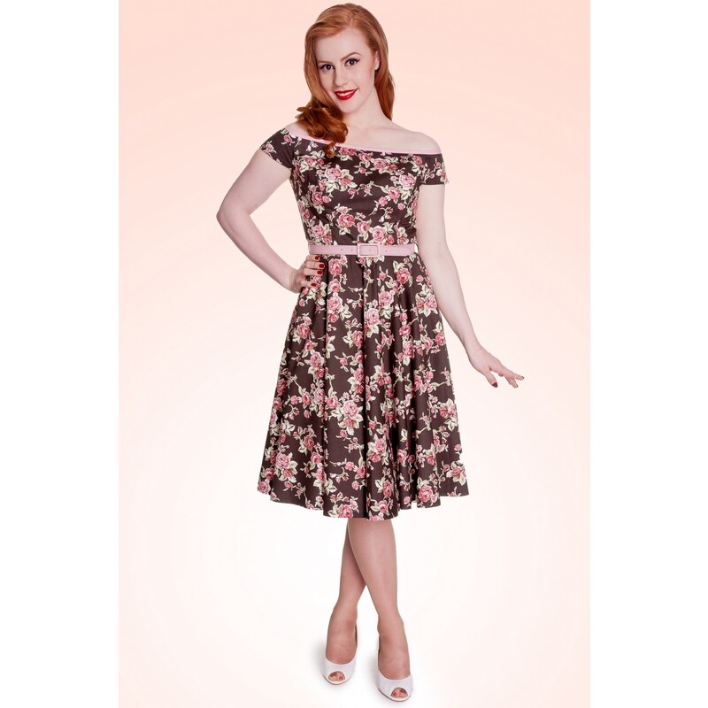 Bunny 50s Rosie Floral Swing Dress
