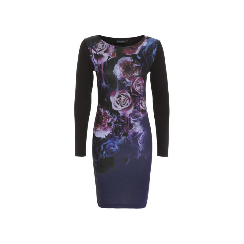 Damned Delux Women's Drip Floral Dress - Purple