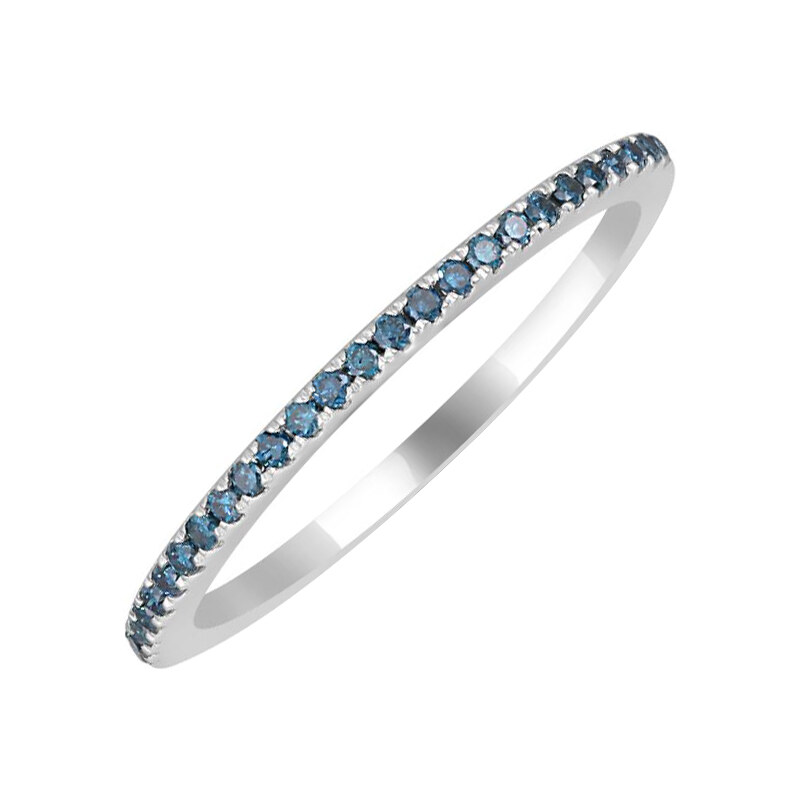 Eppi Memoire-Ring in Gold mit blauen Diamanten Oana