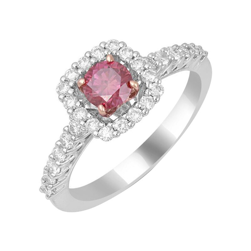 Eppi Verlobungsring mit einem zertifizierten Fancy Pink Lab Grown Diamanten Pabla