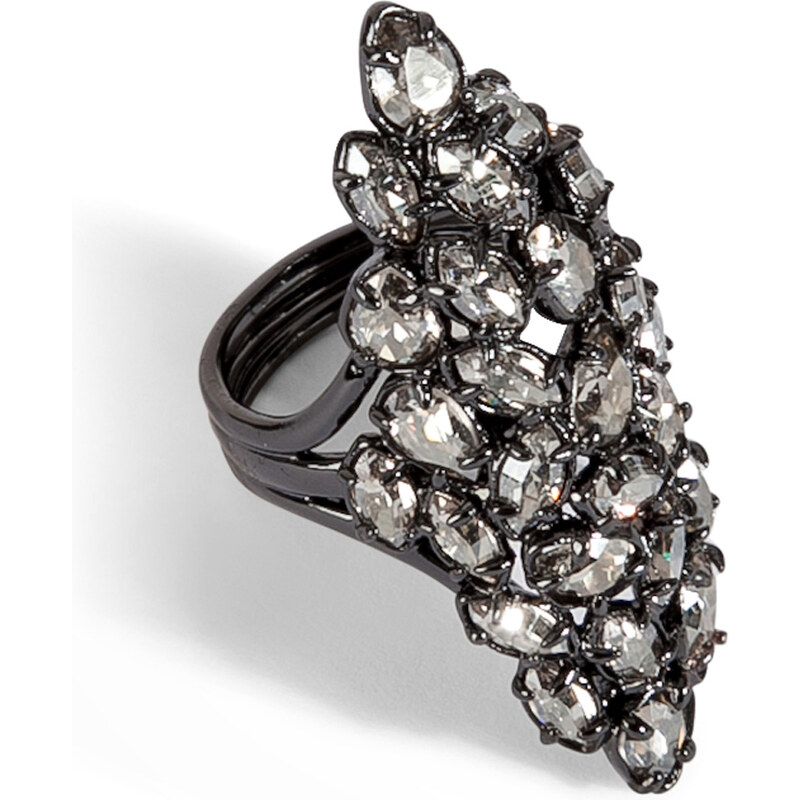 Alexis Bittar Pavo Nova Metallic Crystal Marquis Ring