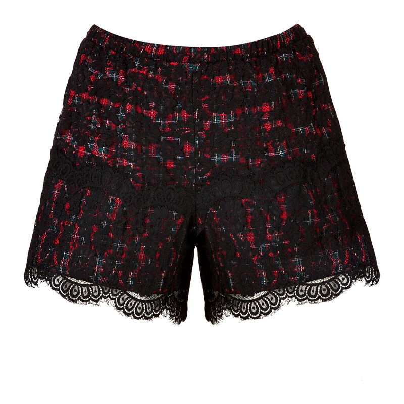 Anna Sui Lace Overlay Shorts