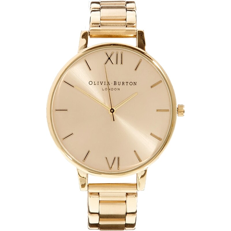 Olivia Burton - OB13BL08BS - Goldene Armbanduhr mit großem Zifferblatt - Gold
