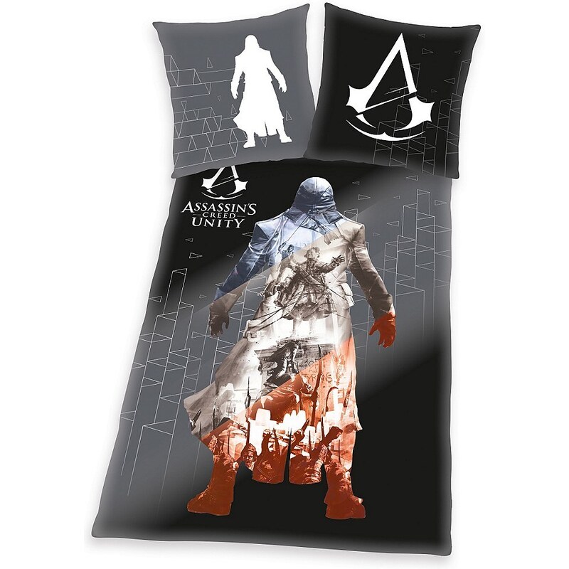 Jugendbettwäsche »Assassins Creed Unity«, kräftige Farben