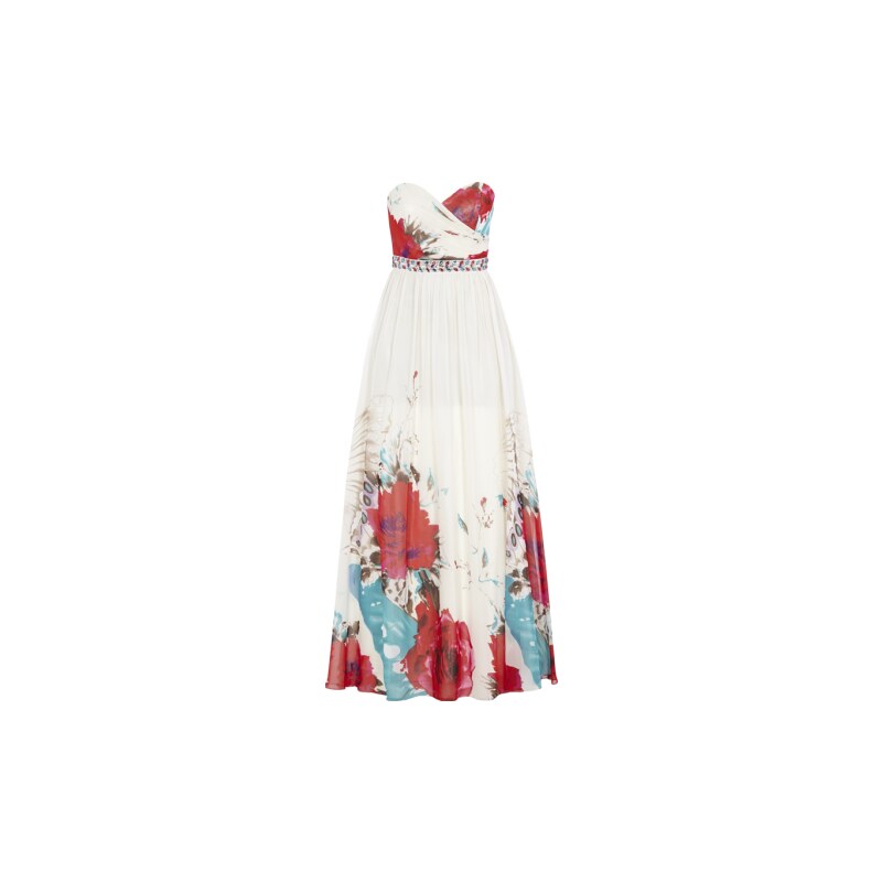 Jora Collection Abendkleid mit floralem Muster
