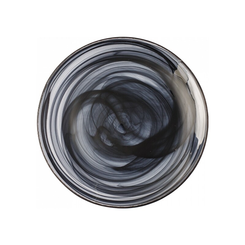 SOLA S-art - Teller flach schwarz 21 cm - Elements Glas (321911)