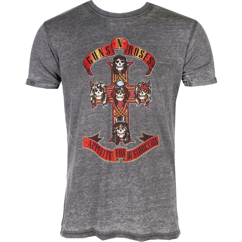 Metal T-Shirt Männer Guns N' Roses - Appetite For Destruction - ROCK OFF - GNRBO02MC