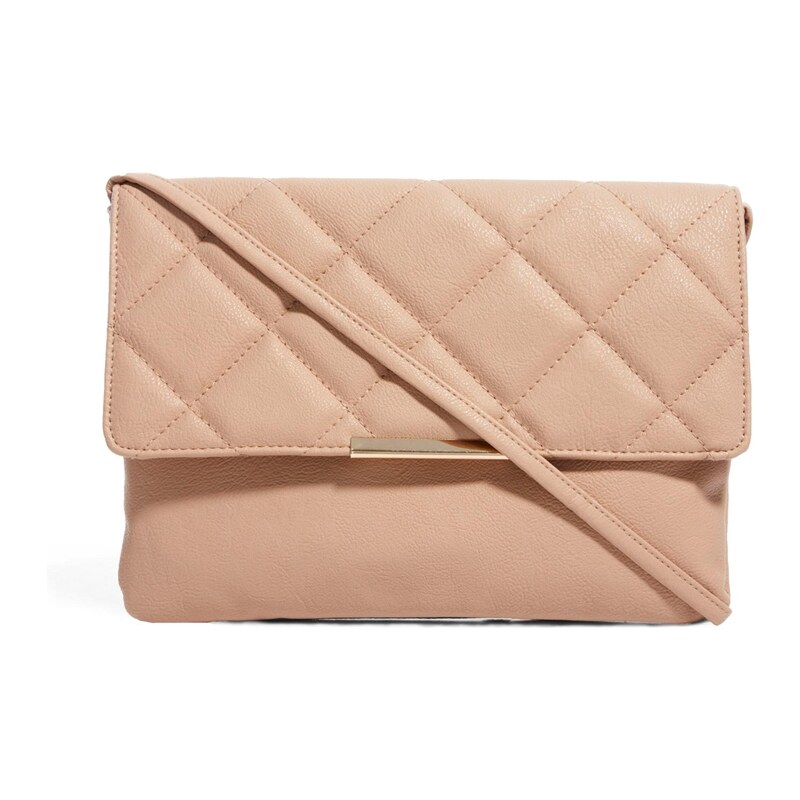 ASOS Clutch Bag With Oversized Quilted Flap