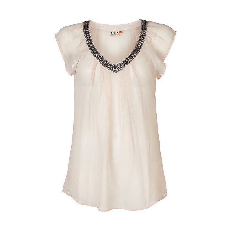 Only Pleated Short sleeved blouse