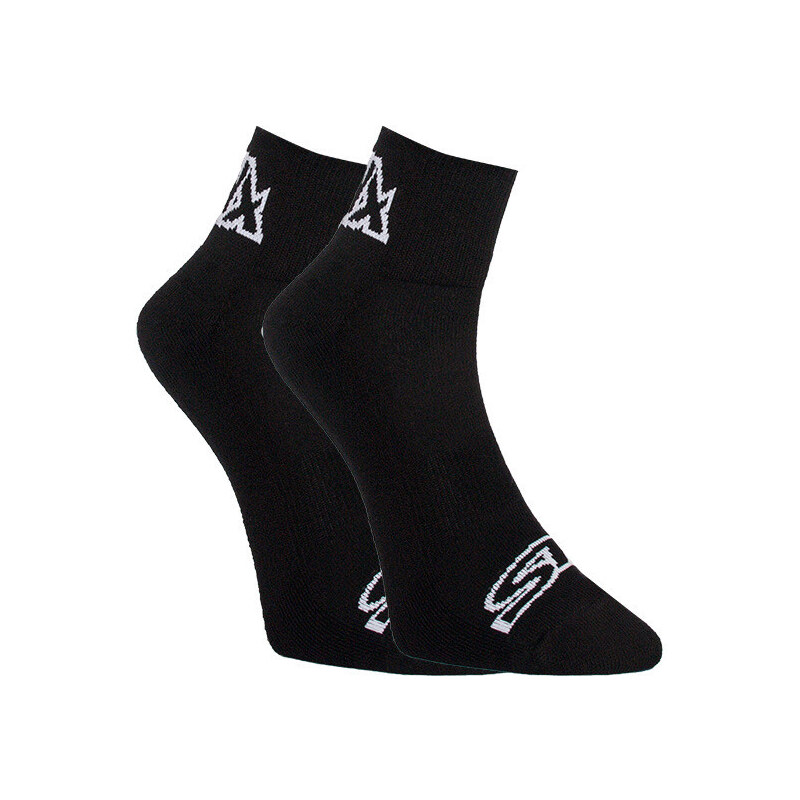 Sneaker Socken Styx schwarz mit weißem Logo (HK960) M