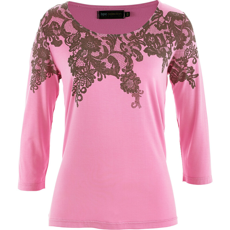 bpc selection Shirt, 3/4-Arm in rosa für Damen von bonprix