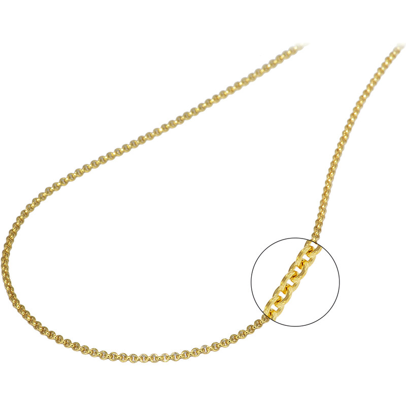 trendor Halskette für Damen und Herren Gold 333 Ankermuster 1,5 mm 72047-40, 40 cm
