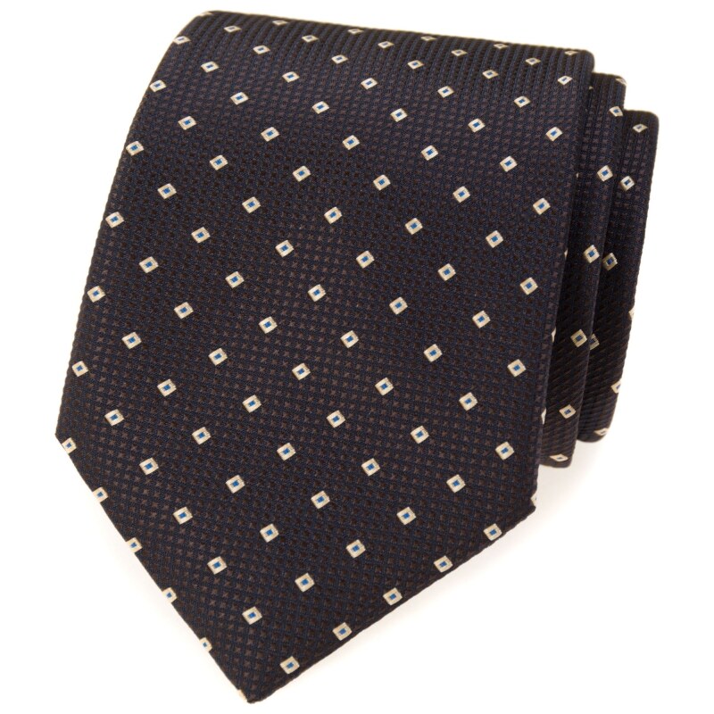 Avantgard Braune Krawatte mit Muster