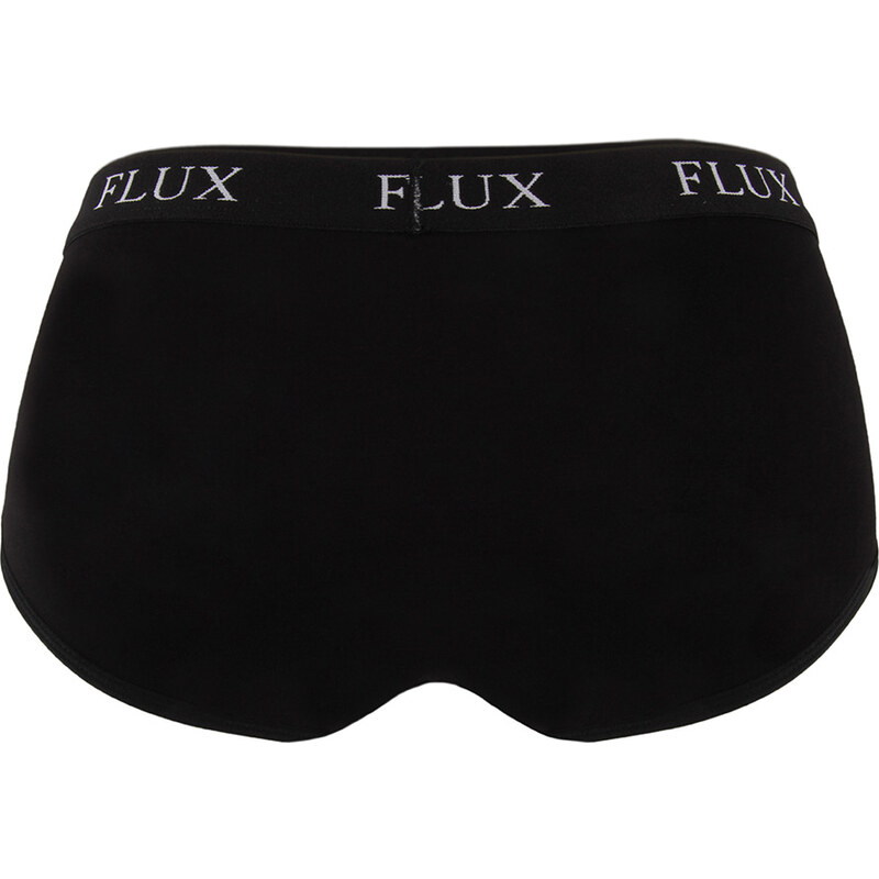 FLUX Undies Menstruationsslip Flux Boyshort für die starken Tage schwarz