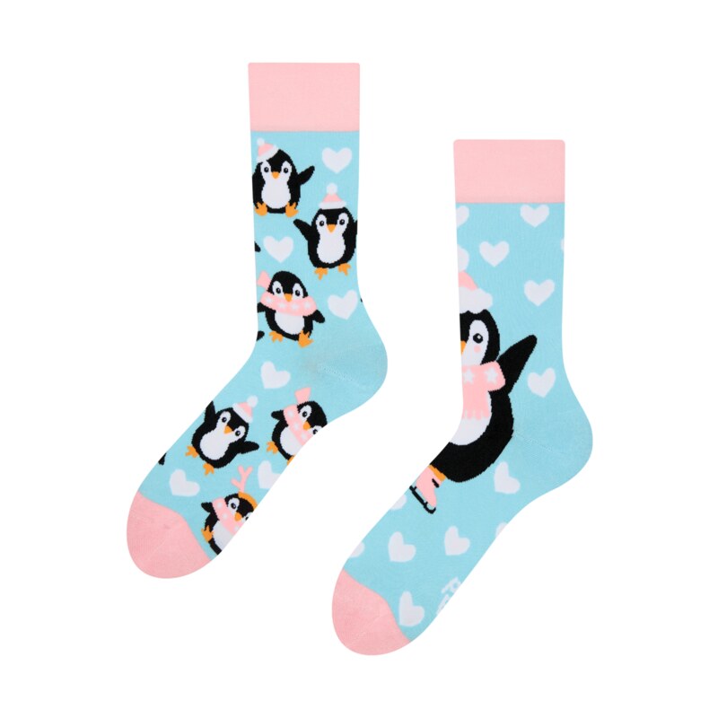 Dedoles Lustige Socken Eislaufender Pinguin