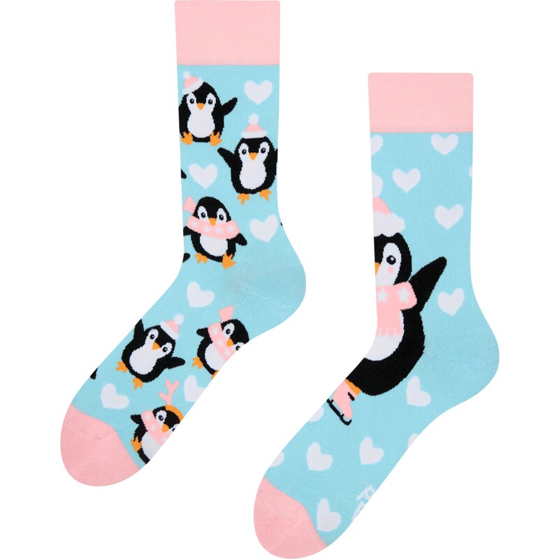 Dedoles Lustige Socken Eislaufender Pinguin