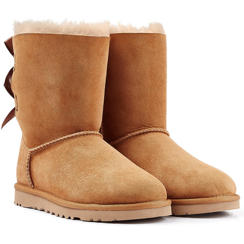 UGG Australia Suede Bailey Bow Boots