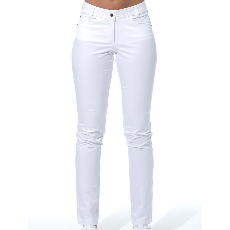 MDC Shiny Elastic Pants 34 white Damske