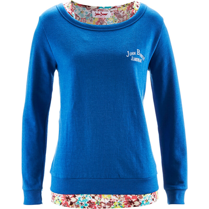 John Baner JEANSWEAR Sweatshirt + Top langarm in blau für Damen von bonprix