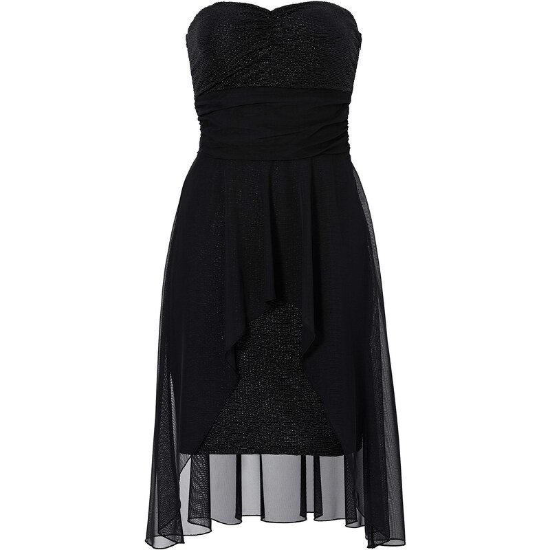 RAINBOW Kleid ohne Ärmel figurbetont in schwarz von bonprix