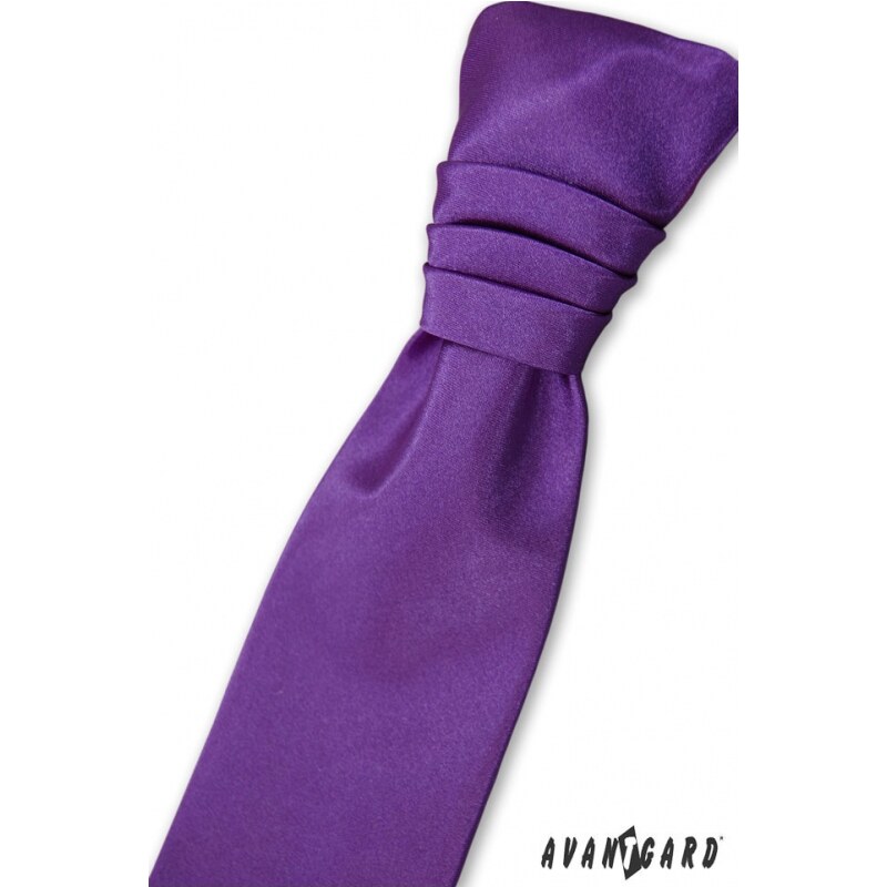 Avantgard Französisch Jungen lila Krawatte + Einstecktuch