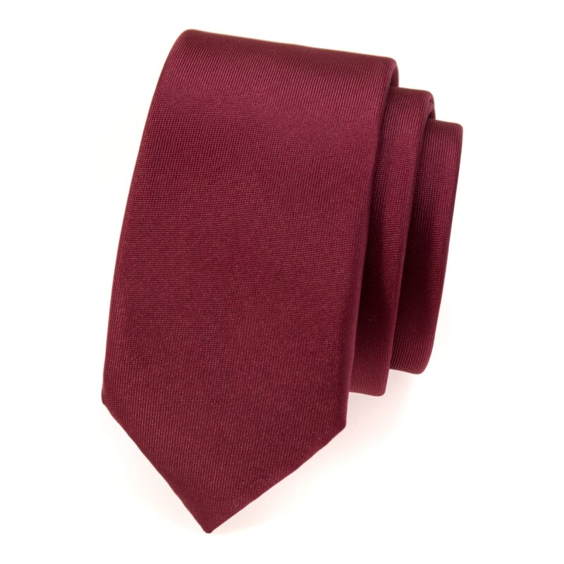 Avantgard Krawatte SLIM bordeaux matt