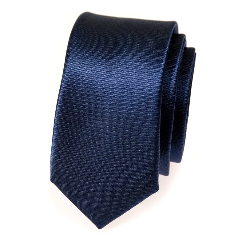 Avantgard Schmale Krawatte SLIM blau