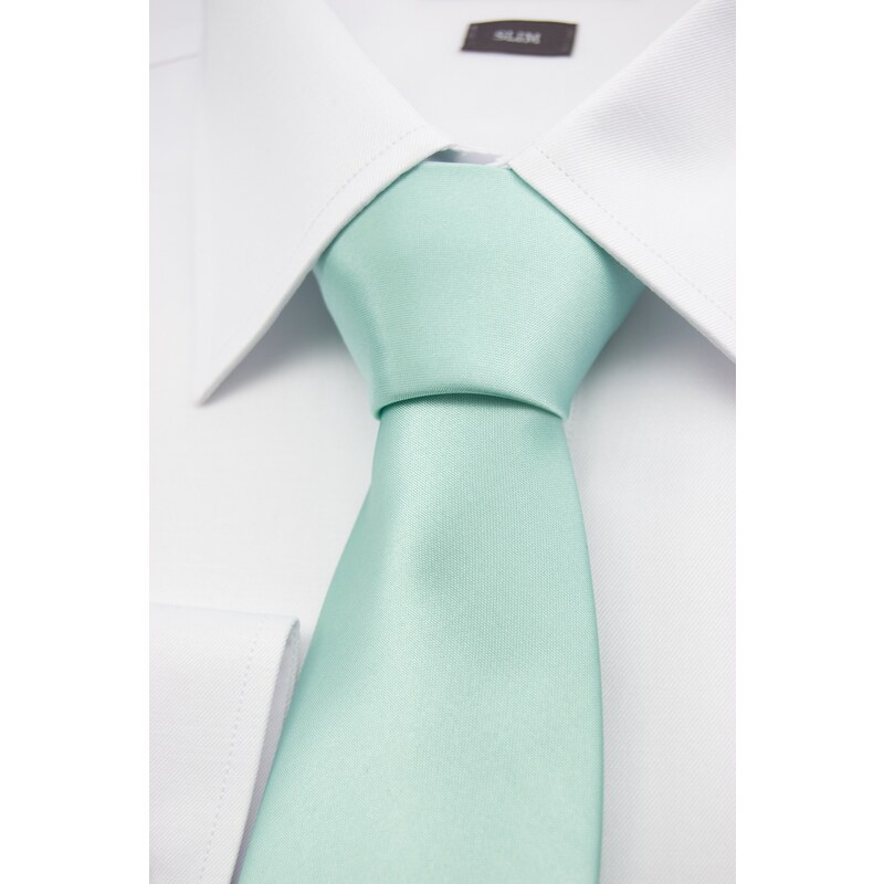 Avantgard Glänzende mintgrüne Krawatte